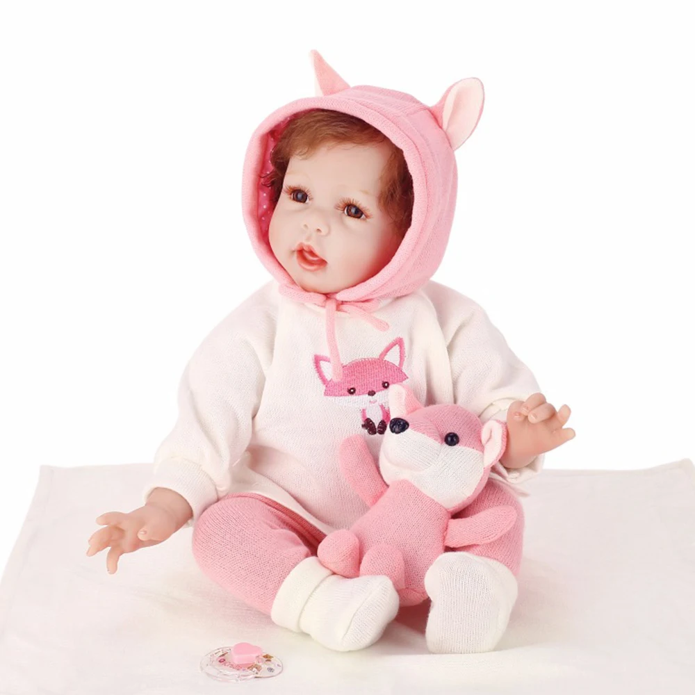 

NPK Bebes reborn real babydoll 55cm silicone reborn baby dolls toys for children gift classic play house toy dolls reborn