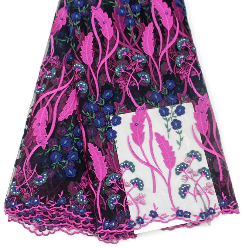 

Best Selling African Lace Fabric 2018 Nigerian French Fabric High Quality Nigeria Tulle Lace Fabric