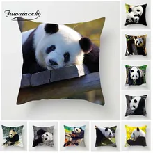 Fuwatacchi Cute Panda Cushion Cover National Animals Pilllow Cover for Home Sofa Chair Decorative Pillows 45