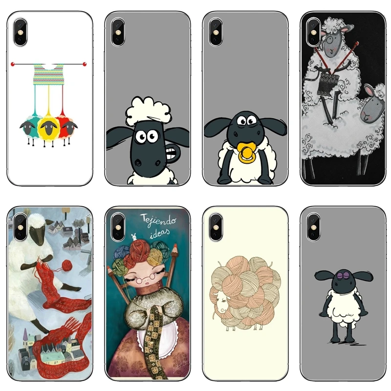 

Knitting Meditation cartoon sheep For Nokia 2.1 3 3.1 5 5.1 6 7 plus 8 9 LG G5 G6 G7 Q6 Q7 Q8 V30 2017 2018 TPU Soft phone case