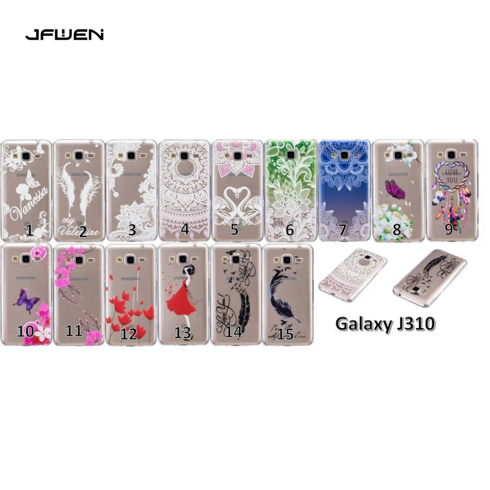 Jfwen мягкий чехол для Samsung Galaxy J3 2016 j310 j310f J320 j320f прозрачная крышка телефона|silicon case for