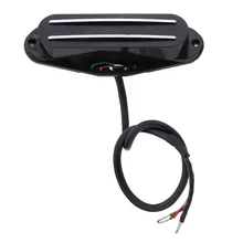 ST 4 провода магнитный двойной рельс одна катушка хамбакер электрогитара пикап полностью экранированный двухполюсный гитары Запчасти Аксессуары