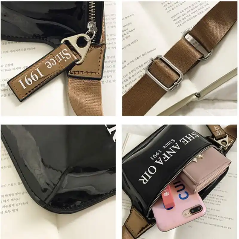 designer leather bum bag