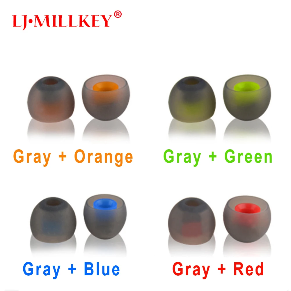 

6pcs/1pairs 3mm 4.9mm Caliber Pads/cap Comply S/M/L for in ear LJ-MILLKEY EM