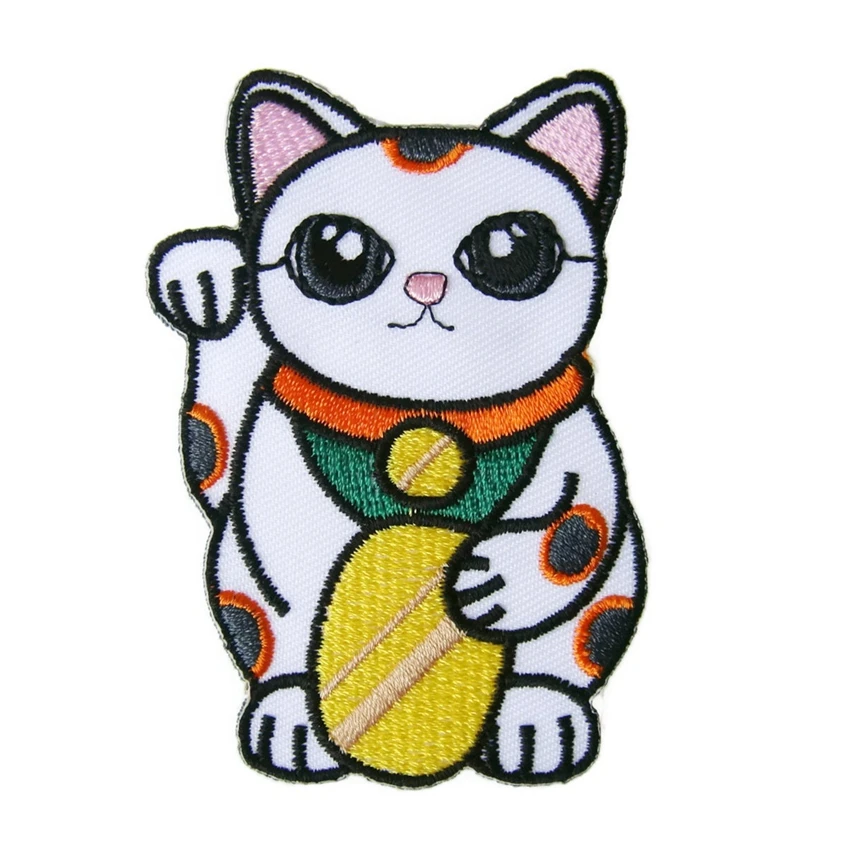 Maneki Neko T Shirt Chat Porte Bonheur Patch De Film De Dessin Anime Japonais Avec Chat Porte Bonheur Accueillant Pour Enfant Et Garcon Aliexpress