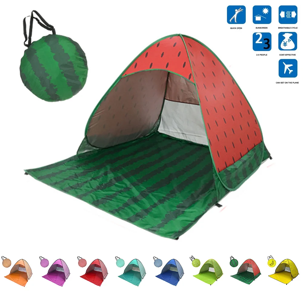 

Tourist Fishing Ultralight Folding Tent Automatic Open Pop Up Tent Outdoor Camping Beach Anti-UV Fully Sun Shade Family Tent