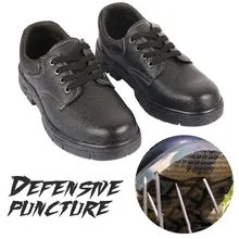 Водонепроницаемый Безопасная рабочая обувь анти-прокол анти-Убойные жесткий Влияние устойчивая защитная обувь Сталь зимние сапоги-чулки на защитных Мужские ботинки