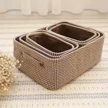 Костюм без крышки хлопок белье холщовая коробка для хранения отделочная коробка настольная Косметика Коробка для хранения мусора коробка для хранения