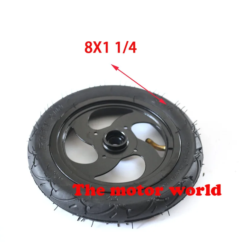 

1pc bike 8X1 1/4 or 200x45 Wheel with Tyre & Tube motorcycle Electric scooter parts