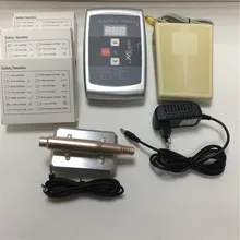 Цифровой Интеллектуальный постоянного Макияж бровей губ машина комплект швейцарской Двигатель пистолет+ Питание+ 30 Вышивка Крестом Иглы