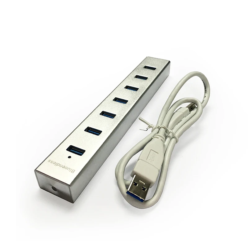Prix pour 2 pcs/lot super vitesse compact hub adaptateur 5 gbps usb A/type-c hub usb 3.0 haute vitesse 7 ports usb extender en aluminium USB extension Prix pour 2 pcs/lot super vitesse compact hub adaptateur 5 gbps usb A/type-c hub usb 3.0 haute vitesse 7 ports usb extender en aluminium USB extension
