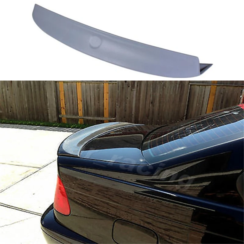 

PU Material E46 CSL Style 4Door Rear trunk Wing spoiler For BMW E46 4Door 1999~2004