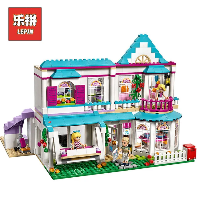 

lepin Friends 01014 Good Girl the Romantic Doll House Model Set Building Blocks Compatible 41314 Legoinglys Friends Kids Toy
