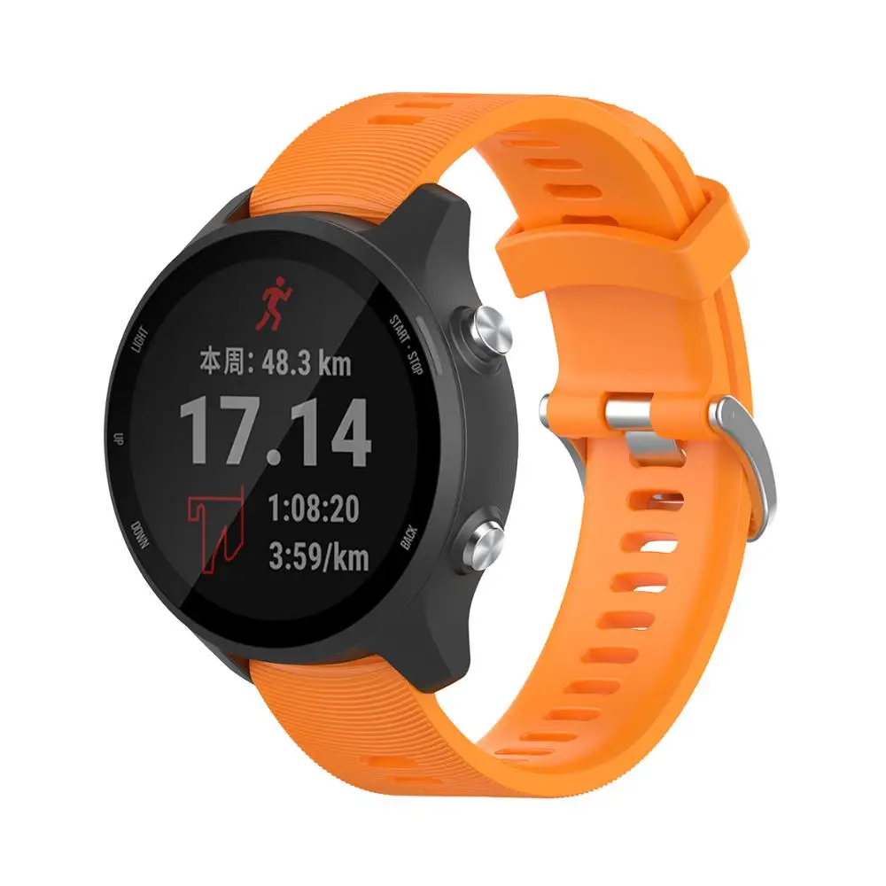  For Garmin Forerunner 245M 245 Watchband Strap Smart Bracelet Silicone Watch Band Sport Replacement - 33049427537