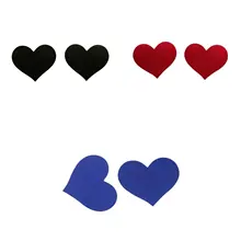 3 пары липкие накладки на соски в форме сердца одноразовые