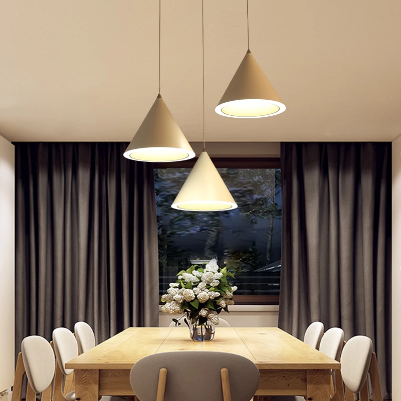 NEO Gleam Minimalismo Cono Moderna Luces Colgantes Para Comedor ... NEO Gleam Minimalismo Cono Moderna Luces Colgantes Para Comedor ...