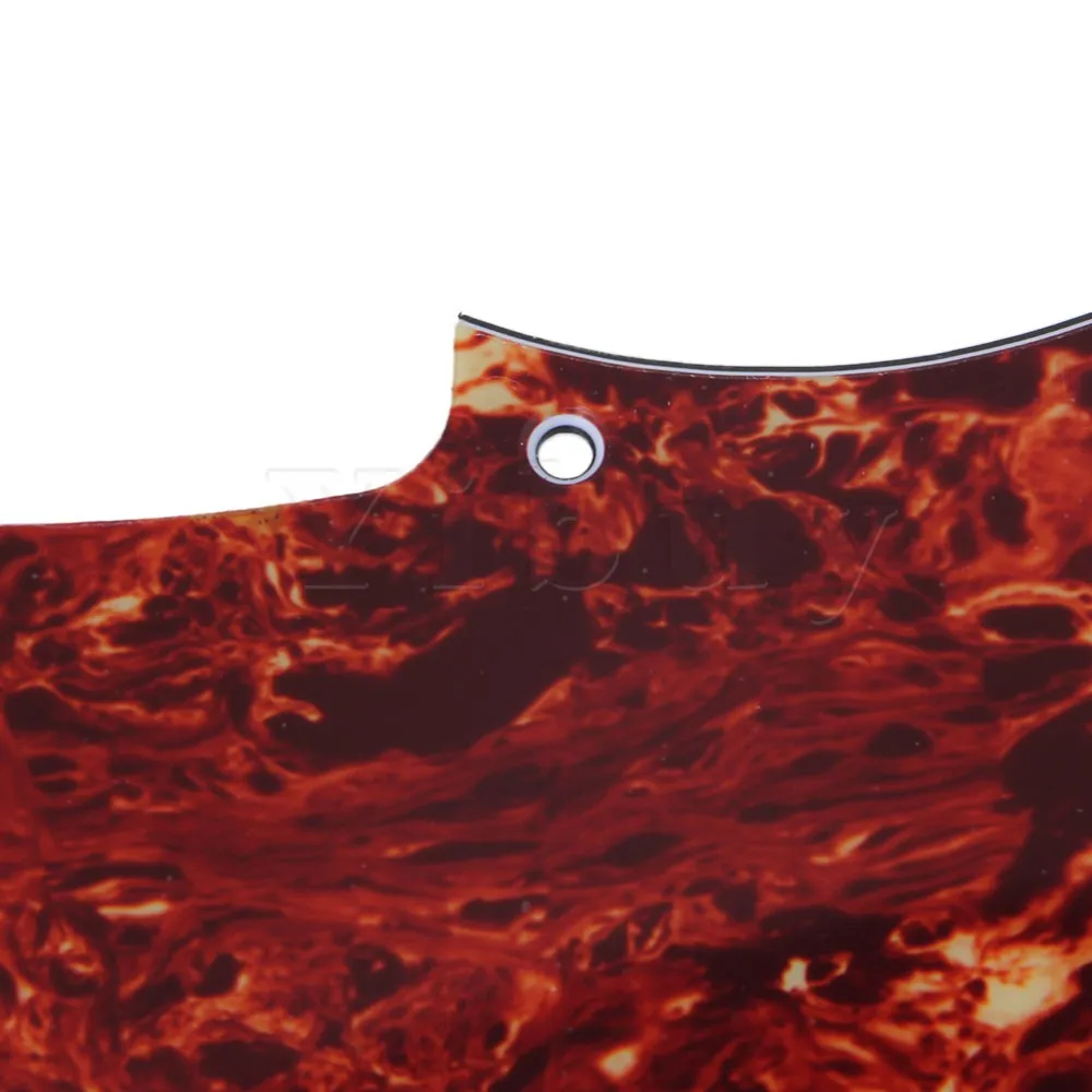 Yibuy PB Bass Pickguard P Bass царапина пластина коричневая черепаха оболочка 3 слоя 13 отверстий