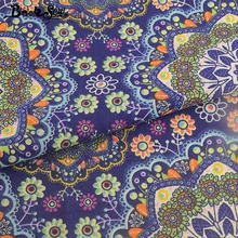 Booksew хлопок лен африканская Анкара ткань Цветочный фиолетовый Лоскутная вышивная ткань сумка занавес Tissu Tecido Telas Por Metro платье