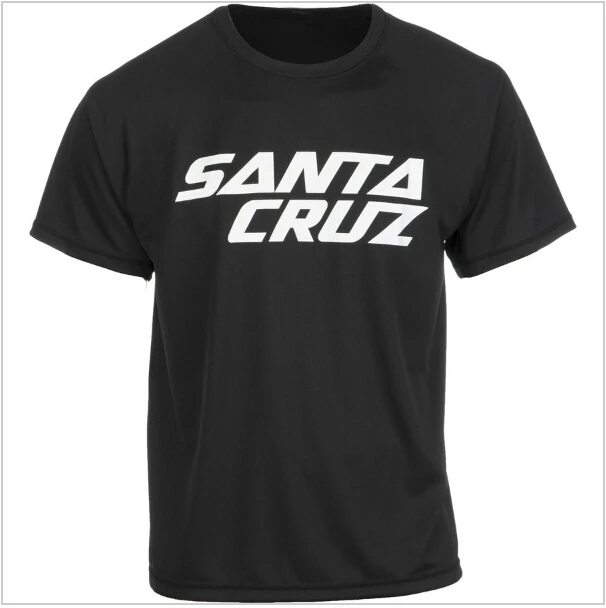 Image Santa Cruz T Shirts MTB Offroad Moto Cross Downhill Pro Team Jersey Bicycles T Shirt 100% Cotton Short Sleeve Tee