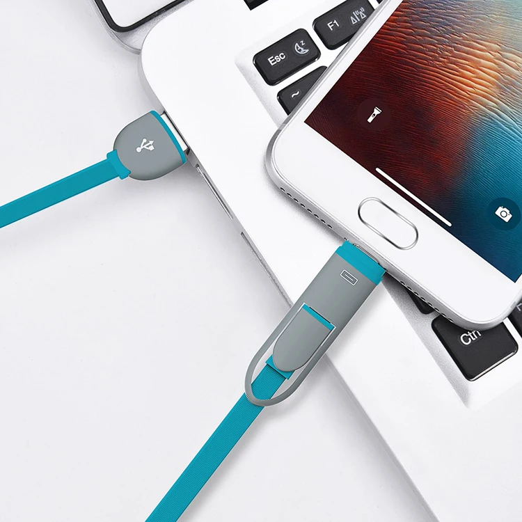 OATSBASF 2 в 1 порт типа C+ Micro USB кабель Android для samsung Xiaomi huawei Выдвижной зарядное устройство USB порт передачи данных 1 м