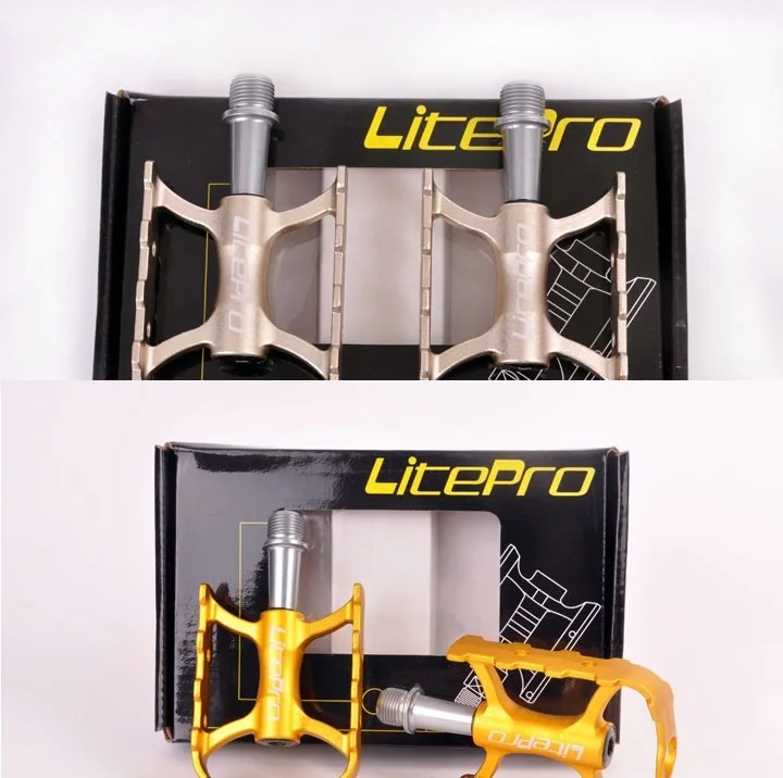 Ультралегкая педаль Litepro 182 г 2 подшипника для складного велосипеда дорожного