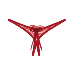 Кружевные трусики с вырезами для женщин, прозрачное эротическое белье, сексуальные открытые трусики-стринги
