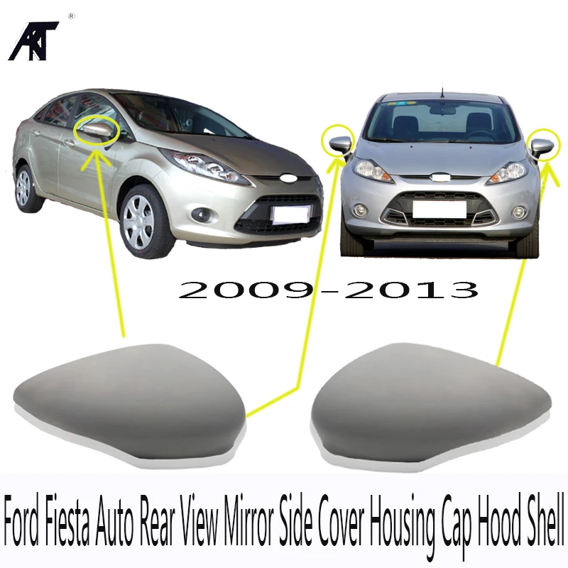 Outer Rearview Mirror Cover Housing For Ford Fiesta 2009 2010 2011 2012