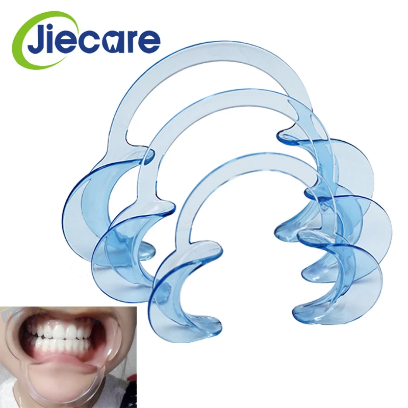 

3 PCS/Set Dental Tool Dental Intraoral Mouth Expanders Dental Teeth Whitening Cheek lip Retractor Mouth Opener C-Shape 3 Sizes