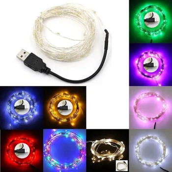 

Waterproof 10M 100LED USB Copper Wire String Light Holiday Fairy Light For Xmas Party Wedding Living Room Home Decoration 20pcs