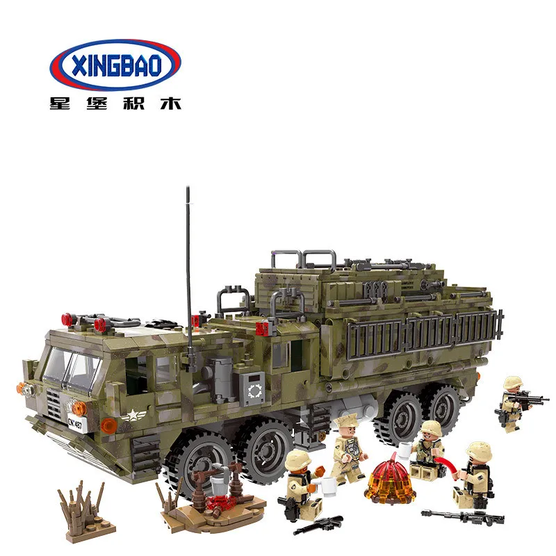 

XingbaoXingbao XB06014 t through the battlefield military series Tianzhu heavy truck building blocks children's educational toys