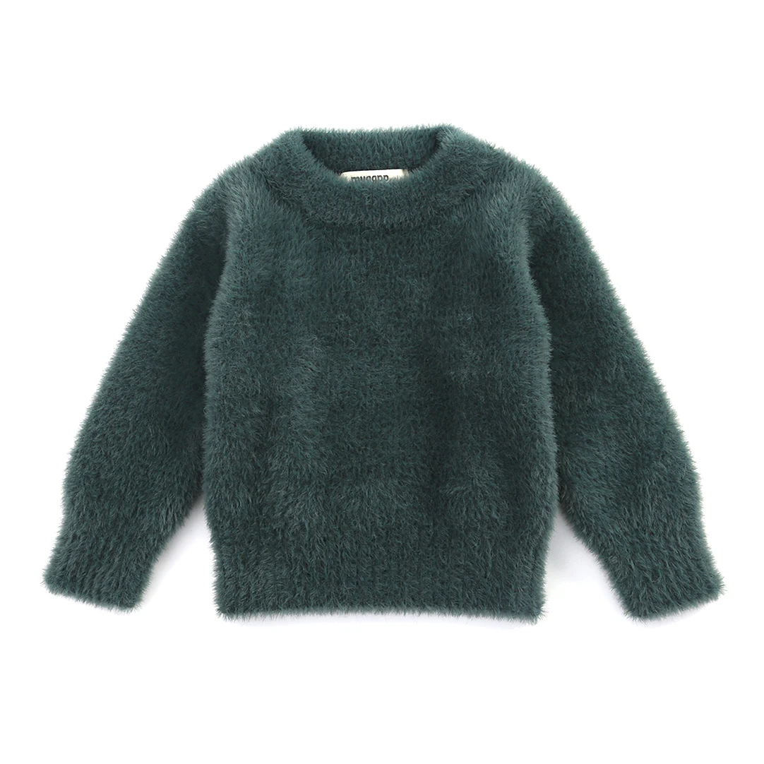 Girls' Sweaters Winter Wear New Imitation Mink Jacket Sweater 1-3 Year Old Baby Warm Coat Kids Sweaters
