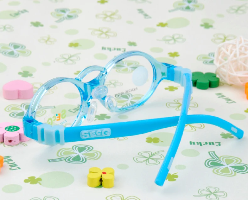 SECG мягкая гибкая детская оправа для малышей, силиконовая оправа для детей, зрение, близорукость, амблиопия, диоптрия, очки Oculos Gafas
