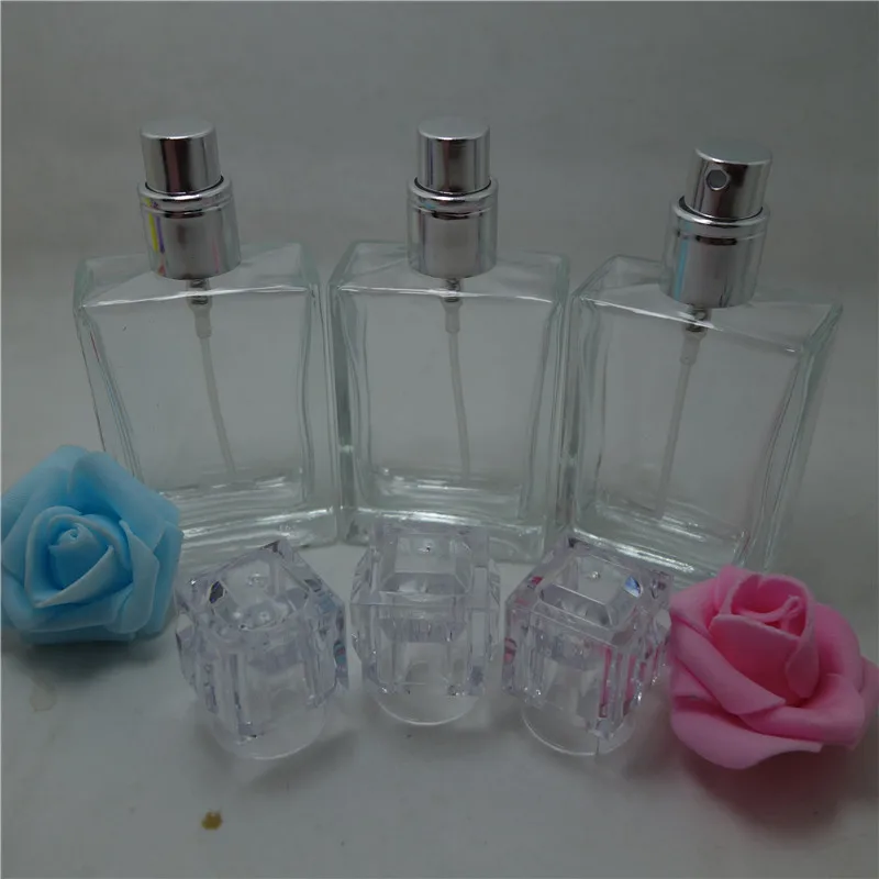 (50Piece/lot) 30ML Clear Perfume Bottle 30cc Crystal Glass Perfume