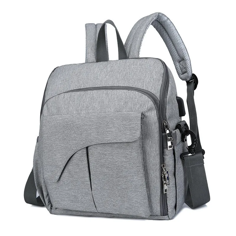 MOTOHOOD Portable Baby Seat Baby Diaper Bags Backpack Waterproof USB Stroller Baby Bag For Mom Organizer Maternity Bag  (21)