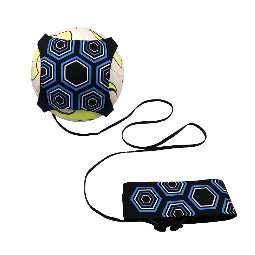 Регулируемый шар тренировочные сумки дети вспомогательный круговой мяч на ремне Дети Футбол тренировка удара оборудование Solo футбольный тренажер