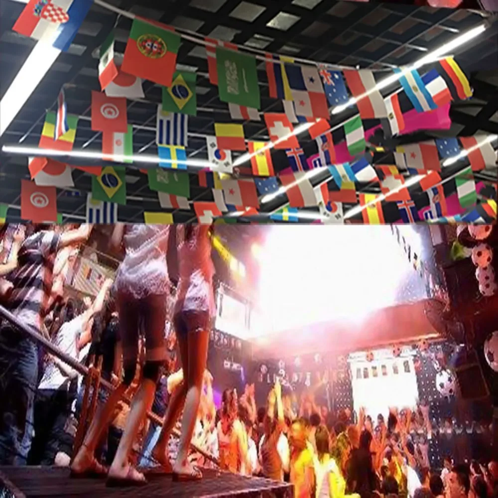 2018 Russia World Football Cup 32 Country String Flag 14x21cm Country Banner Bar Home Football Soccer Fan Party Decoration (7)