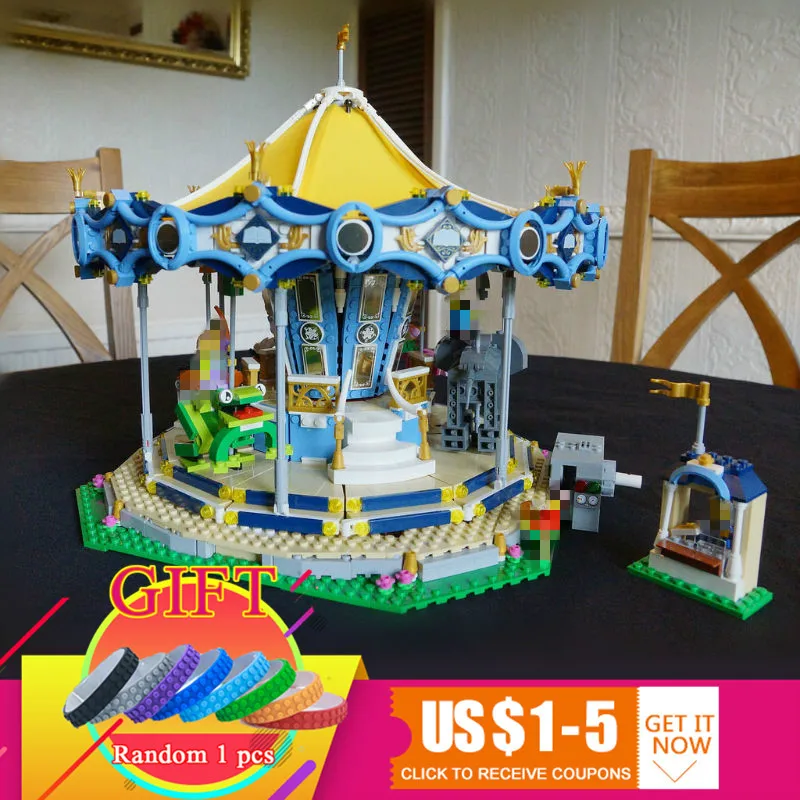 

15036 2705Pcs The New Carousel Street Series Set Compatible with 10257 Model Building Blocks Toys