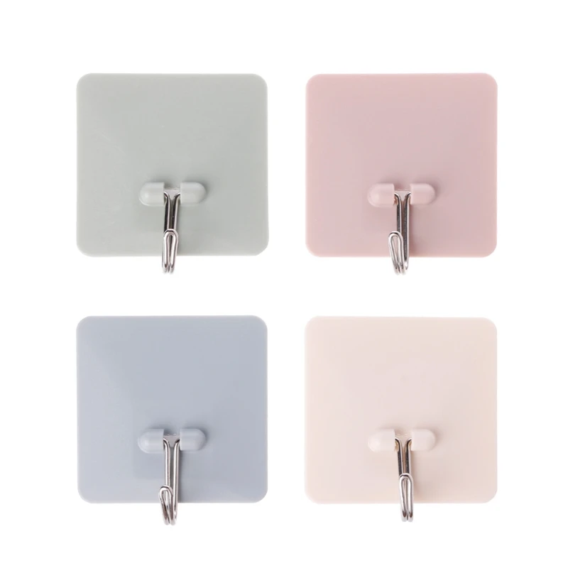 Adhesive Hooks Rotating Strong Sticky Holder Hanging Bathroom Kitchen Hangerin Hooks & Rails