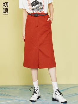 

Toyouth New Summer Women Skirts High Waist Open Slit Bud Mini Skirt Gothic Punk Style Pocket Buckle Skirts Streetwear