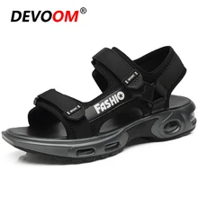 Модные мужские сандалии летние мужские из натуральной кожи Trail уличной обуви воды 3 слоя Мужская Melbo в подмастерье Рыбак сандалии
