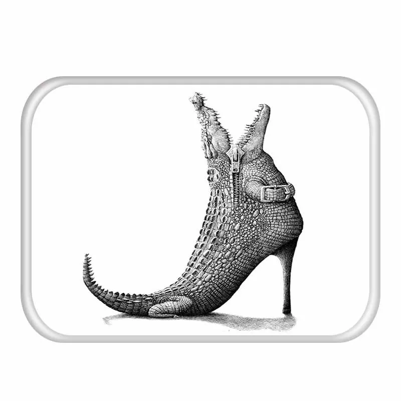 Welcome Area rug Bathroom Kitchen Carpets Animal Printed Doormats For Living Room Badroom Tapete Anti Sand Beach Mat