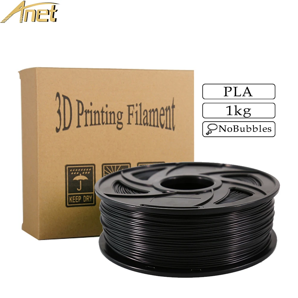 Нить для 3D-принтера Anet 10 шт. нить PLA 1 кг/рулон 2 фунта 75 мм пластиковый стержень