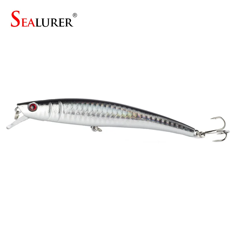

SEALURER Brand Fishing Minnow Lure 12cm 10.5g High Quality Artficial Plastic Wobbler Hard Bait Carp Pesca Crankbait 6 Colors
