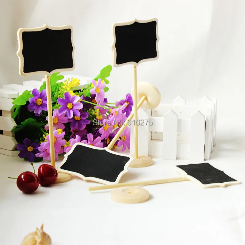 

Factory Price 1000 pcs/lot DIY Mini Chalkboard Blackboard Wedding Table Decoration Seating Numbers Holiday Supplies/EMS Free