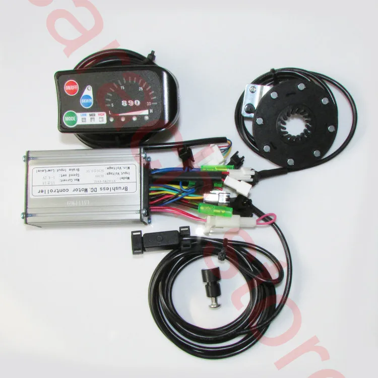 LED890 36V font b electric b font bike display controller with hall sensor font b electric