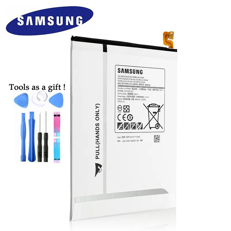 Оригинальная замена samsung Батарея для Galaxy Tab S2 8,0 T710 T715 T715C SM T713N T719C EB-BT710ABE 4000 мА-ч