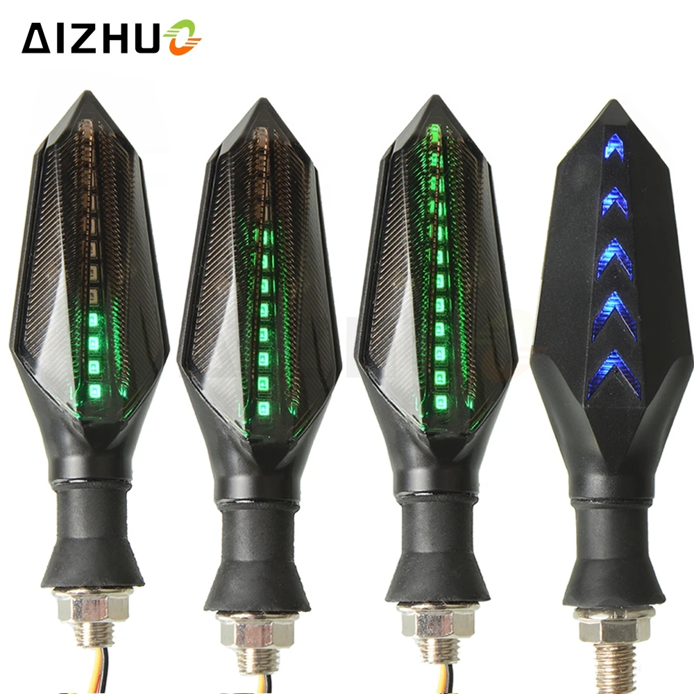

Motorcycle Turn Signal Warning Flowing Flashing Signal lights Led For HONDA CBR1000RR 1100XX KAWASAKI Z900 Z800 Z750 ZX12R NINJA