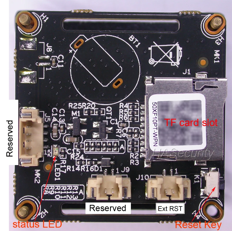 WiFi 720P 1/" H62 CMOS датчик изображения+ IPC510 IP камера CCTV модуль PCB+ WiFi+ TF слот плата+ IRC фильтр