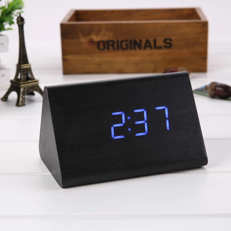 Sound-Control-Triangle-Wooden-LED-Alarm-Clock-Digital-Thermometer-Calendar-Black-Wood-Blue-Light_800x800