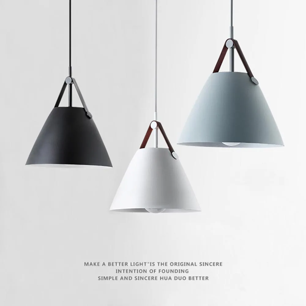 

Modern Nordic Colorful Macaron LED Iron Light Pendant Lamp Light for Dining Bedrooom Hanging Light Fixtures Home Decor Art
